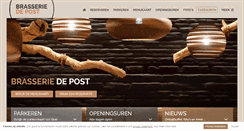 Desktop Screenshot of brasseriedepost.be